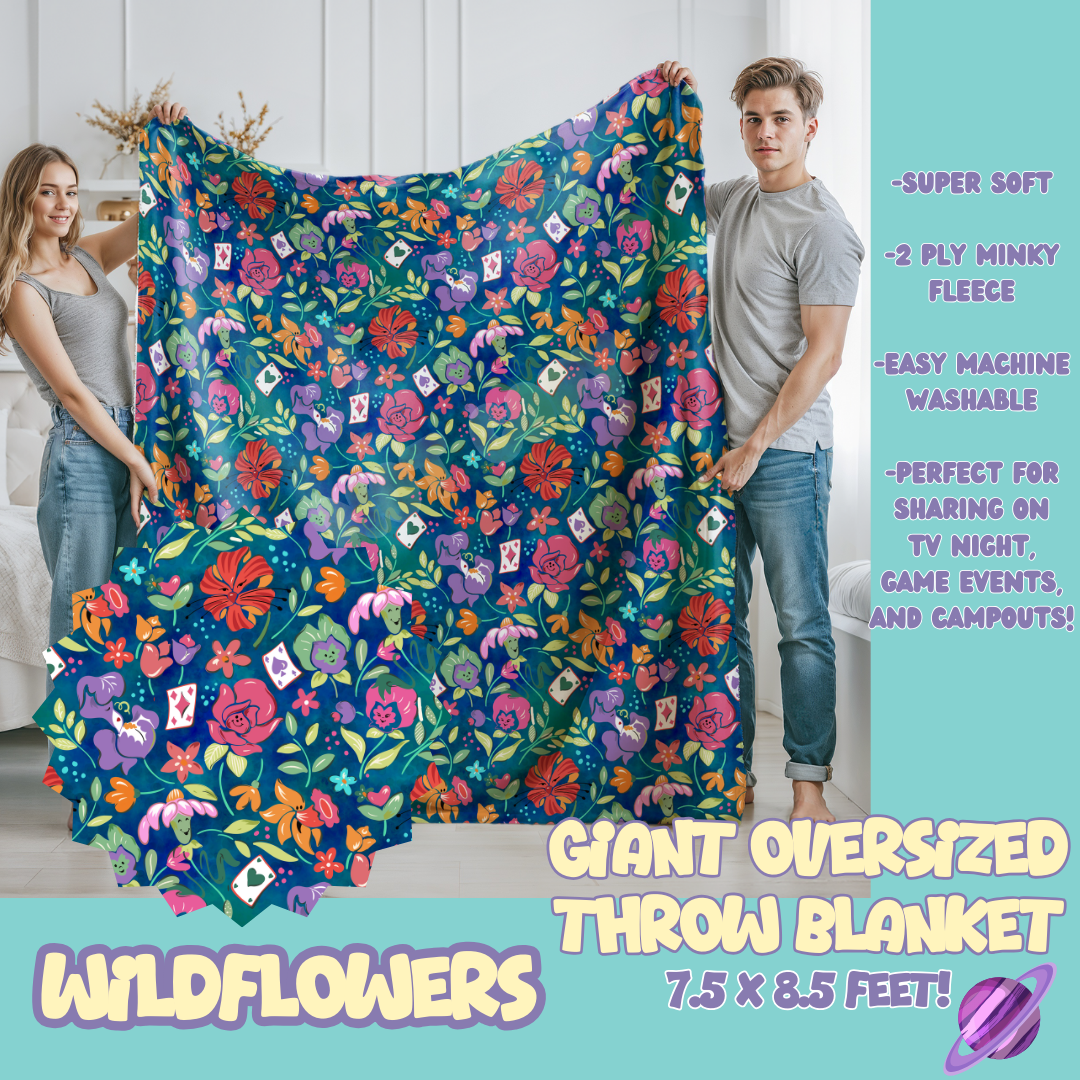 WILDFLOWERS - OVERSIZED THROW BLANKET 11 - PREORDER CLOSING 2/2