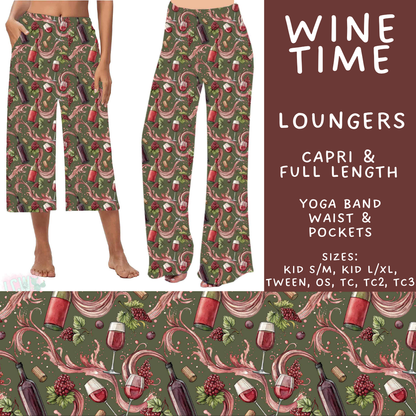 Batch #607 - Fun Run 28 - Closes 11/2 - ETA early Jan - Wine Time Capri and Full Length Loungers