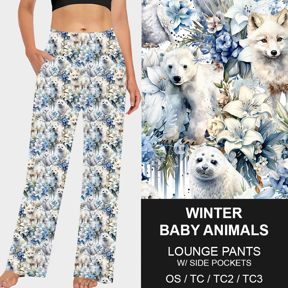 RTS - Winter Baby Animals Lounge Pants