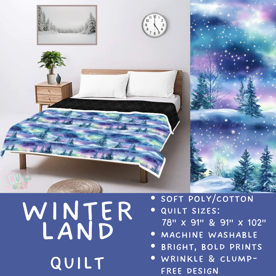 Batch #597 - Christmas Quilts - Closes 10/12 - ETA early Dec - Winter Land Quilt