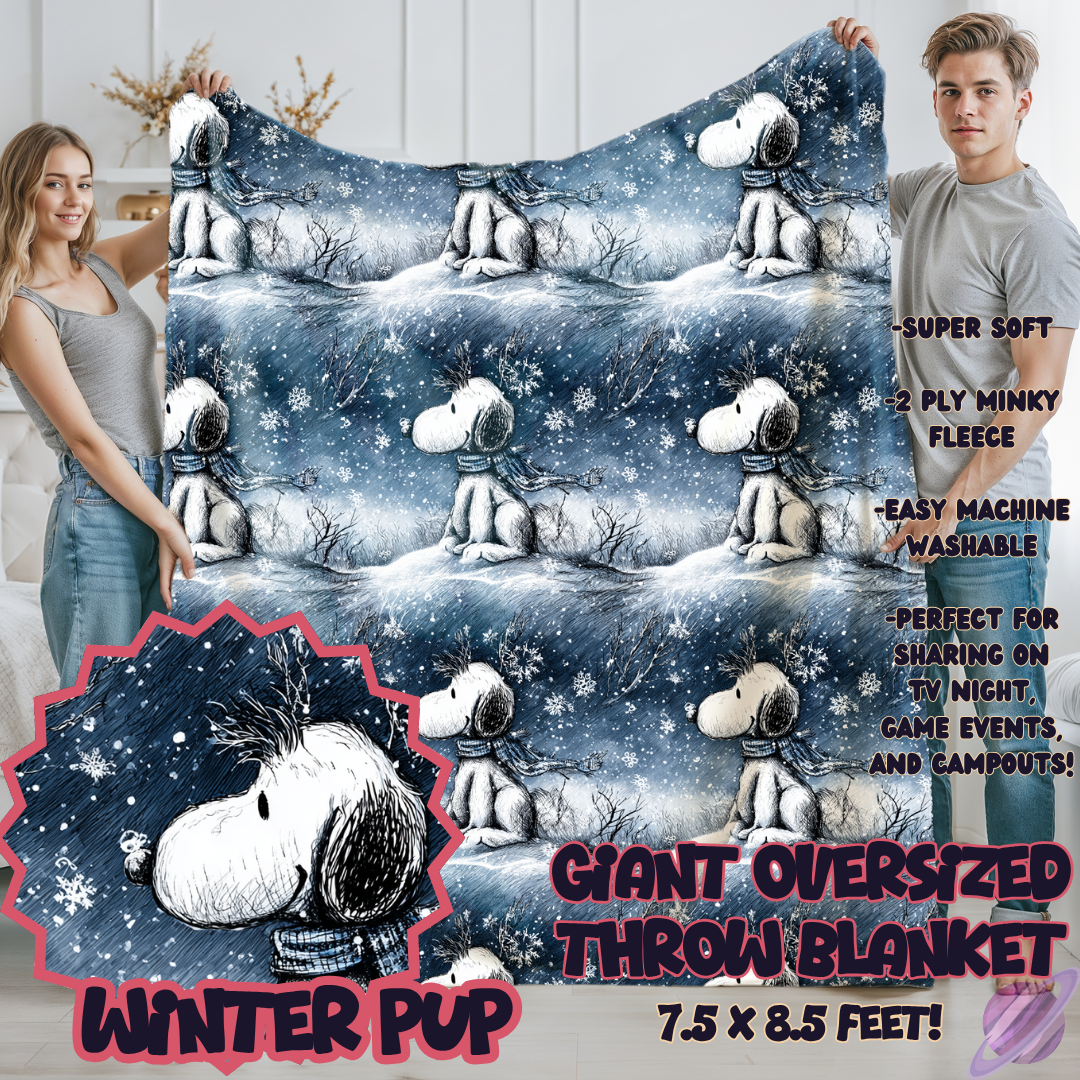 WINTER PUP-OVERSIZED THROW 14-PREORDER CLOSING 10/8