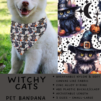 Batch #576 - Pet Gear 2 - Closes 8/28 - ETA late October - Witchy Cats Pet Bandana