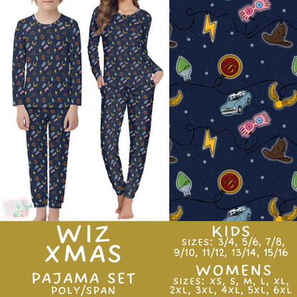 Batch #584 - Christmas Family Pajamas - Closes 9/11 - ETA mid Nov - Wiz Xmas Womens & Kids Pajama Set