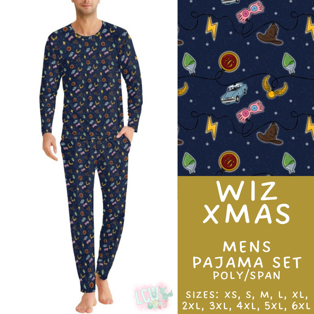 Batch #584 - Christmas Family Pajamas - Closes 9/11 - ETA mid Nov - Wiz Xmas Men's Pajama Set