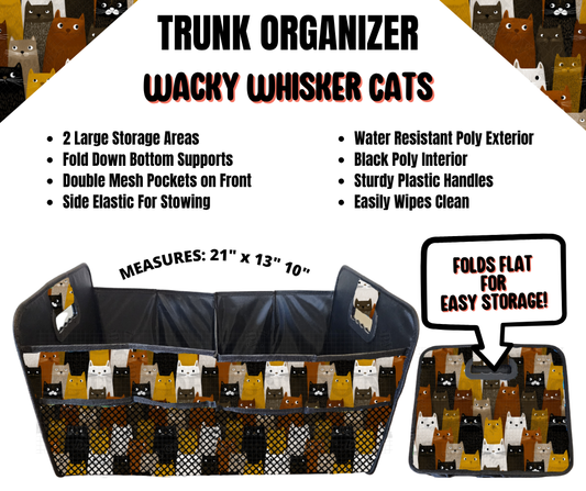Wacky Whisker Cats Trunk Organizer
