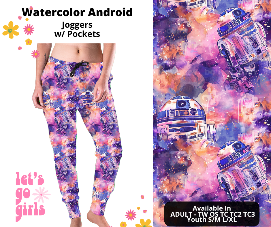 Preorder! Closes 12/16. ETA Feb. Watercolor Android Joggers