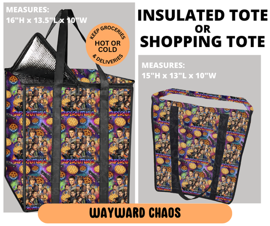 Preorder! Closes 6/29. ETA Sept. Wayward Chaos Shopping & Insulated Tote