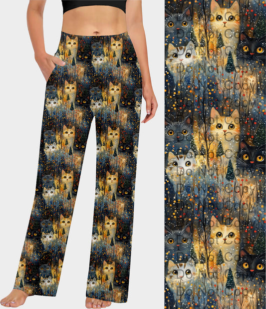 RTS - Whimsical Cats Lounge Pants