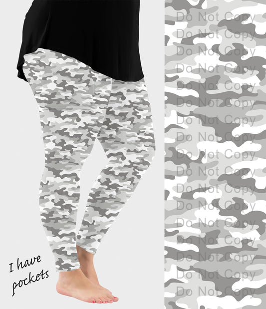 RTS - Winter Camo Leggings w/ Pockets