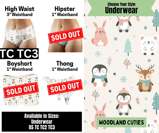 Woodland Cuties High Waist Underwear