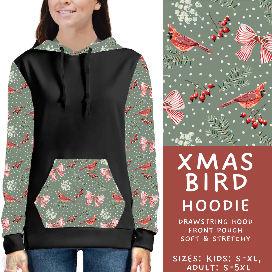 Batch #595 - Christmas Spirit 2 - Closes 10/7 - ETA early Dec - Xmas Bird Hoodie