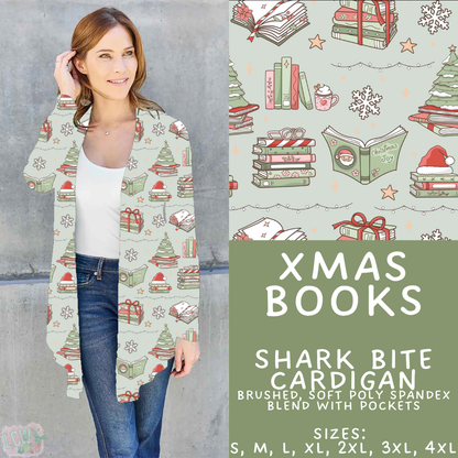 Batch #595 - Christmas Spirit 2 - Closes 10/7 - ETA early Dec - Xmas Books Cardigan