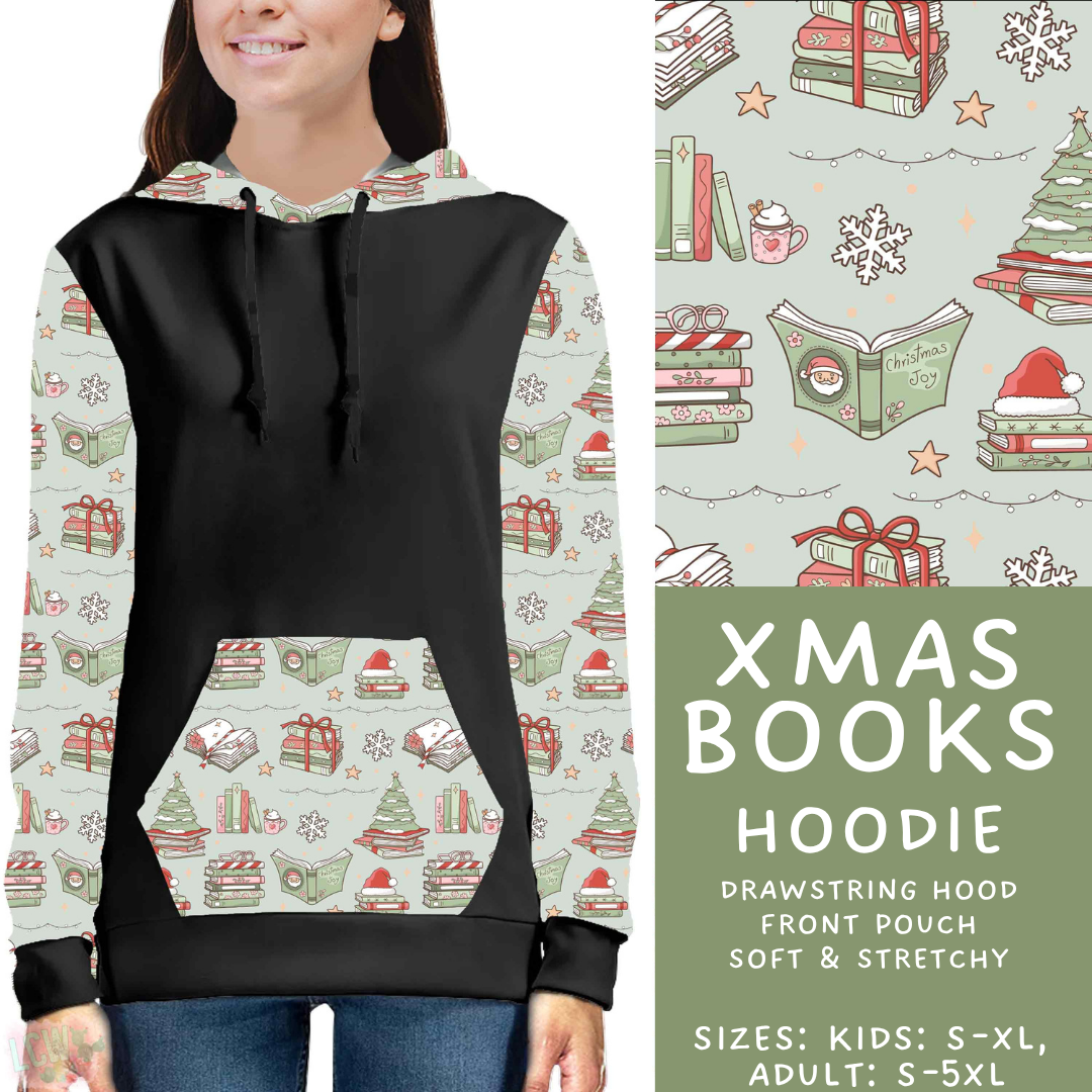 Batch #595 - Christmas Spirit 2 - Closes 10/7 - ETA early Dec - Xmas Books Hoodie
