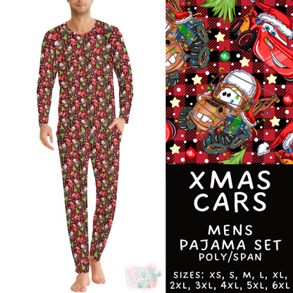 Batch #584 - Christmas Family Pajamas - Closes 9/11 - ETA mid Nov - Xmas Cars Men's Pajama Set