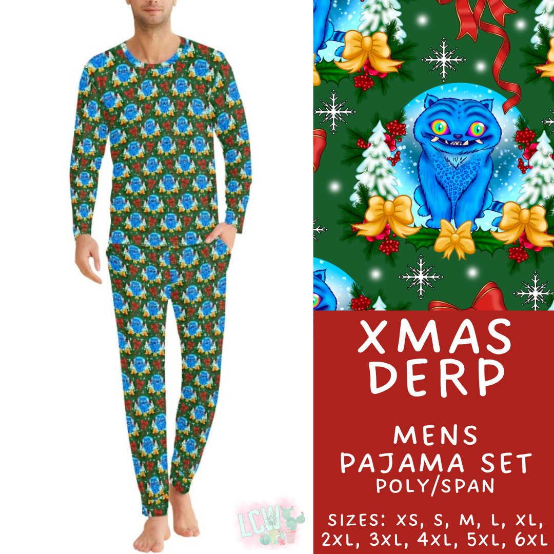 Batch #584 - Christmas Family Pajamas - Closes 9/11 - ETA mid Nov - Xmas Derp Men's Pajama Set