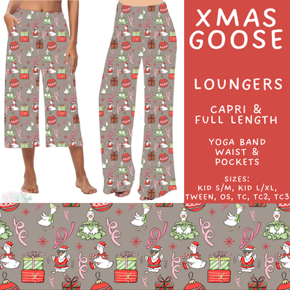Batch #595 - Christmas Spirit 2 - Closes 10/7 - ETA early Dec - Xmas Goose Capri and Full Length Loungers