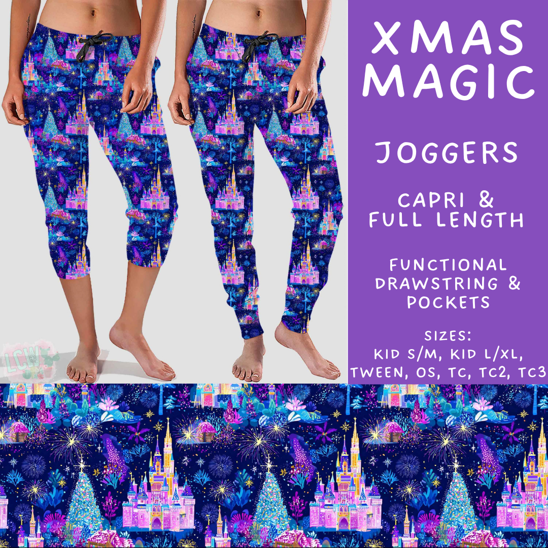 Batch #598 - Magical Character Christmas 2 - Closes 10/14 - ETA early Dec - Xmas Magic Full and Capri Length Joggers