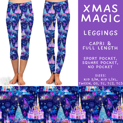 Batch #598 - Magical Character Christmas 2 - Closes 10/14 - ETA early Dec - Xmas Magic Full and Capri Length Leggings