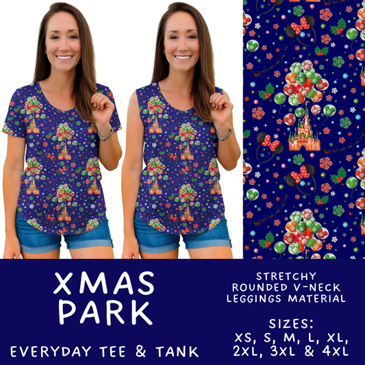 Batch #598 - Magical Character Christmas 2 - Closes 10/14 - ETA early Dec - Xmas Park Everyday Tank & Tee