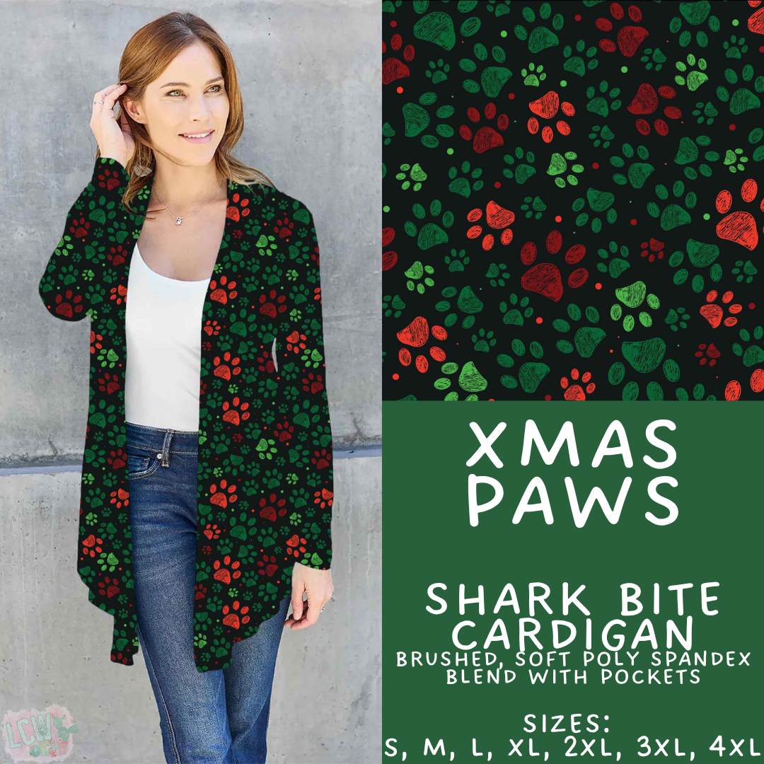 Batch #595 - Christmas Spirit 2 - Closes 10/7 - ETA early Dec - Xmas Paws Cardigan