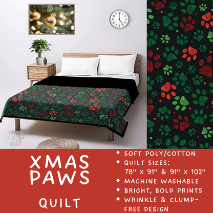 Batch #597 - Christmas Quilts - Closes 10/12 - ETA early Dec - Xmas Paws Quilt
