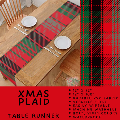 Batch #588 - Table Runners - Closes 9/21 - ETA early/mid Nov - Xmas Plaid Table Runner