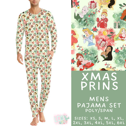 Batch #584 - Christmas Family Pajamas - Closes 9/11 - ETA mid Nov - Xmas Prins Men's Pajama Set