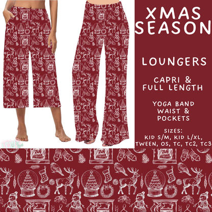 Batch #595 - Christmas Spirit 2 - Closes 10/7 - ETA early Dec - Xmas Season Capri and Full Length Loungers