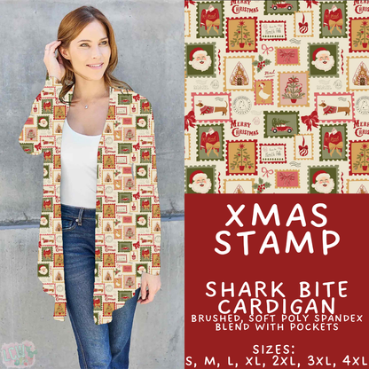 Batch #574 - HalloThanksMas - Closes 8/24 - ETA mid/late October - Xmas Stamp Cardigan