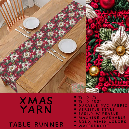 Batch #588 - Table Runners - Closes 9/21 - ETA early/mid Nov - Xmas Yarn Table Runner