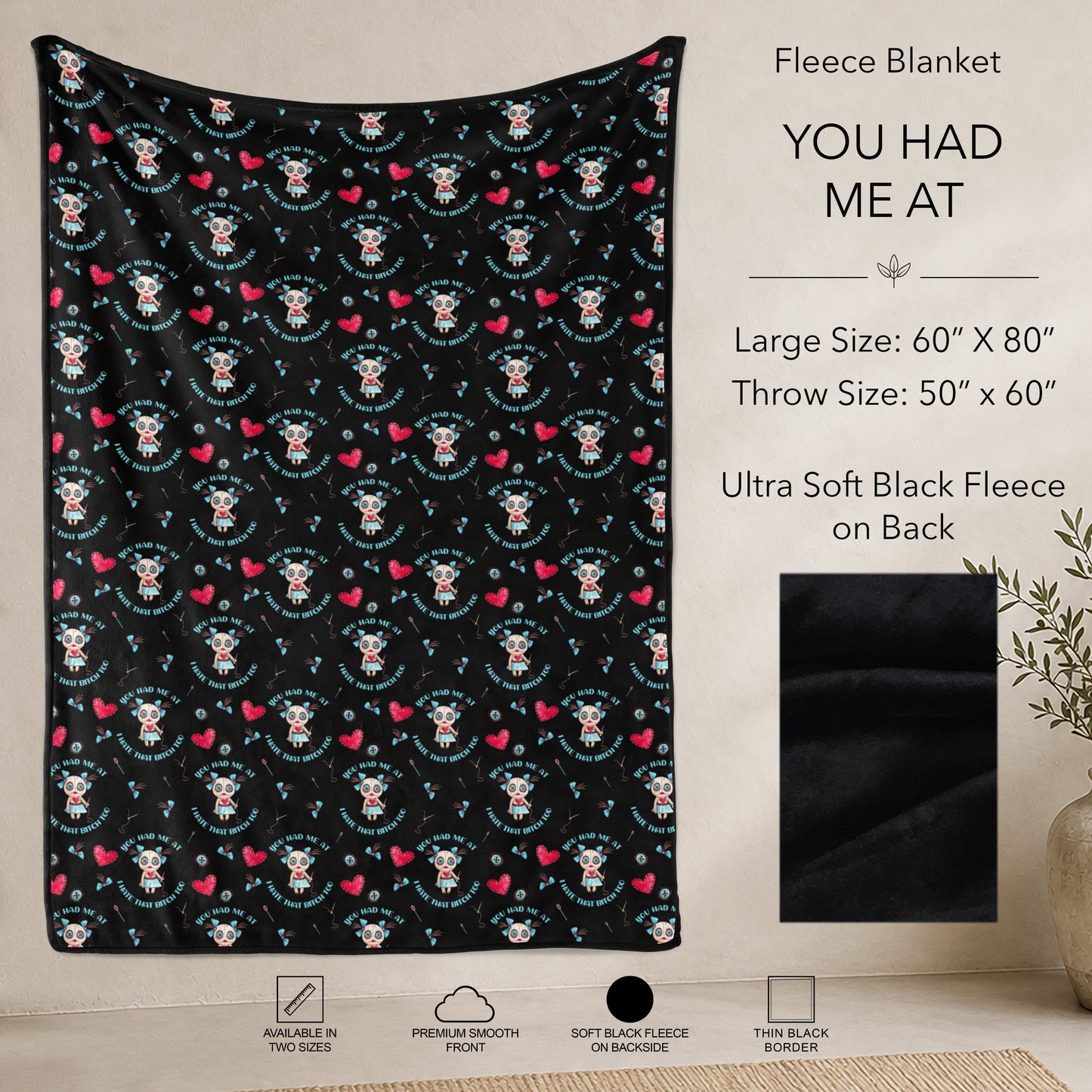 B304 - Pre-Order You Had Me At Fleece Blanket (Closes 7/31. ETA: early Oct)