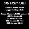 FLARES AND TEES RUN - SOLID BLACK - YOGA FLARES