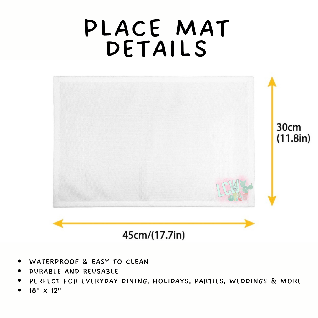 Batch #602 - Table Runners & Placemats - Closes 10/23 - ETA mid Dec - Magic Bake Placemat