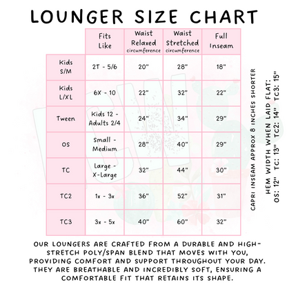 Batch #574 - HalloThanksMas - Closes 8/24 - ETA mid/late October - Gift Time Capri and Full Length Loungers