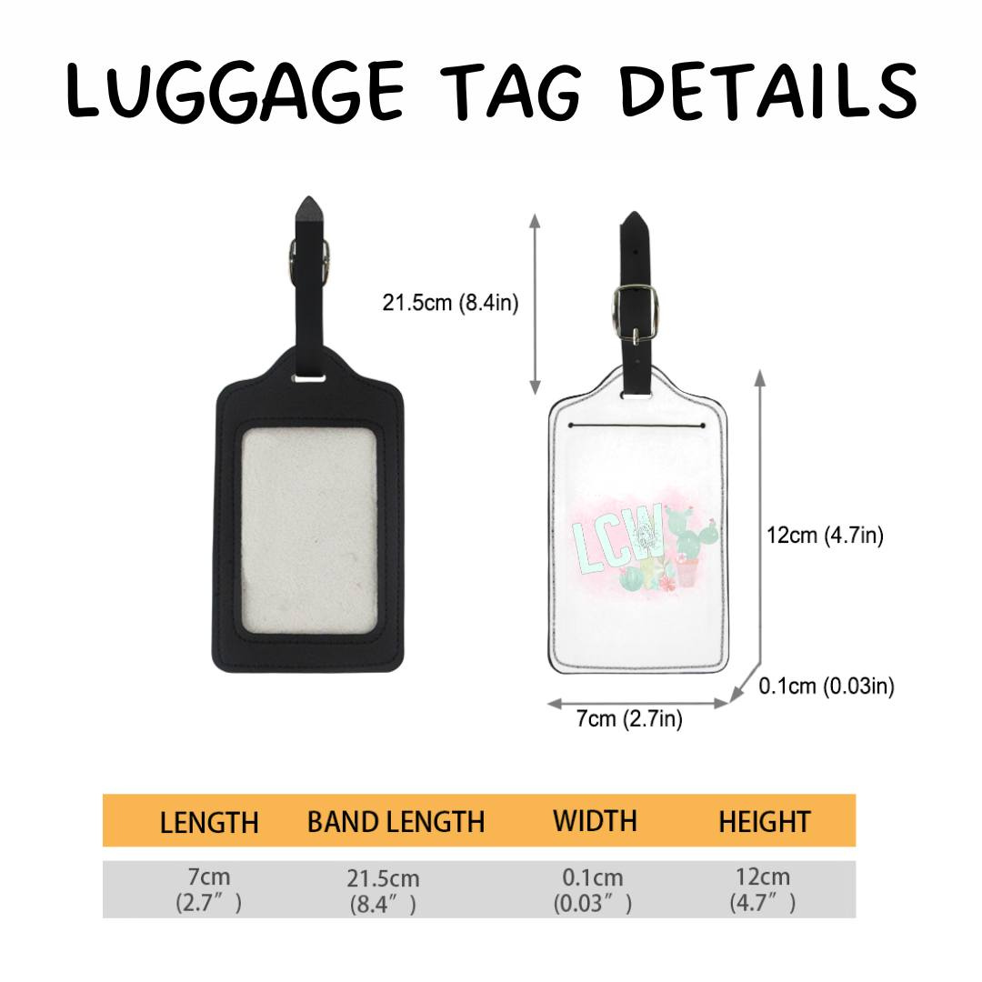 Batch #609 - Travel Collection 2 - Closes 11/6 - ETA early Jan - Ombre Leop Luggage Tag
