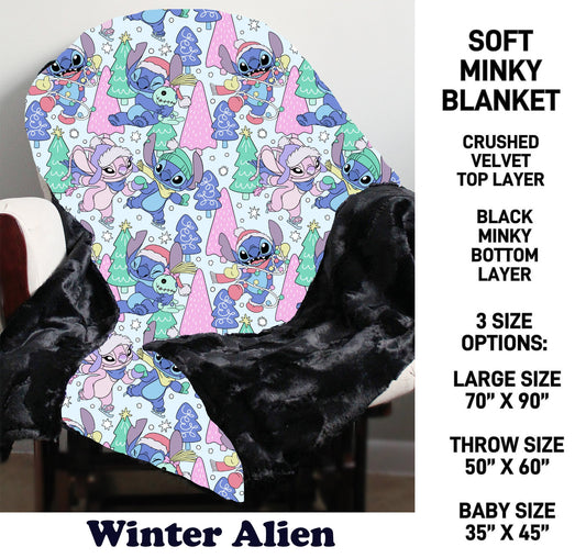 MN8K - Winter Alien Minky Blanket - Preorder Due 10/18 ETA: Early Dec