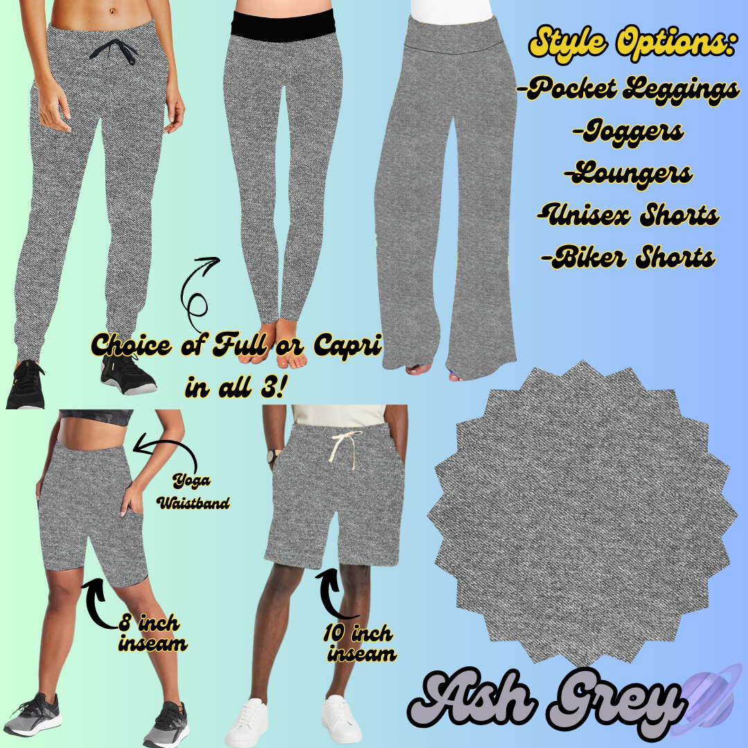COLORFUL DENIM RERUN-ASH GREY-BOTTOMS 5 STYLES-PREORDER CLOSING 12/22