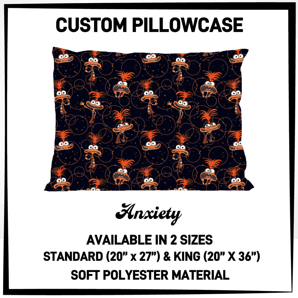 7PWS - Anxiety Pillowcase - Preorder Due 10/7 ETA: Late Nov
