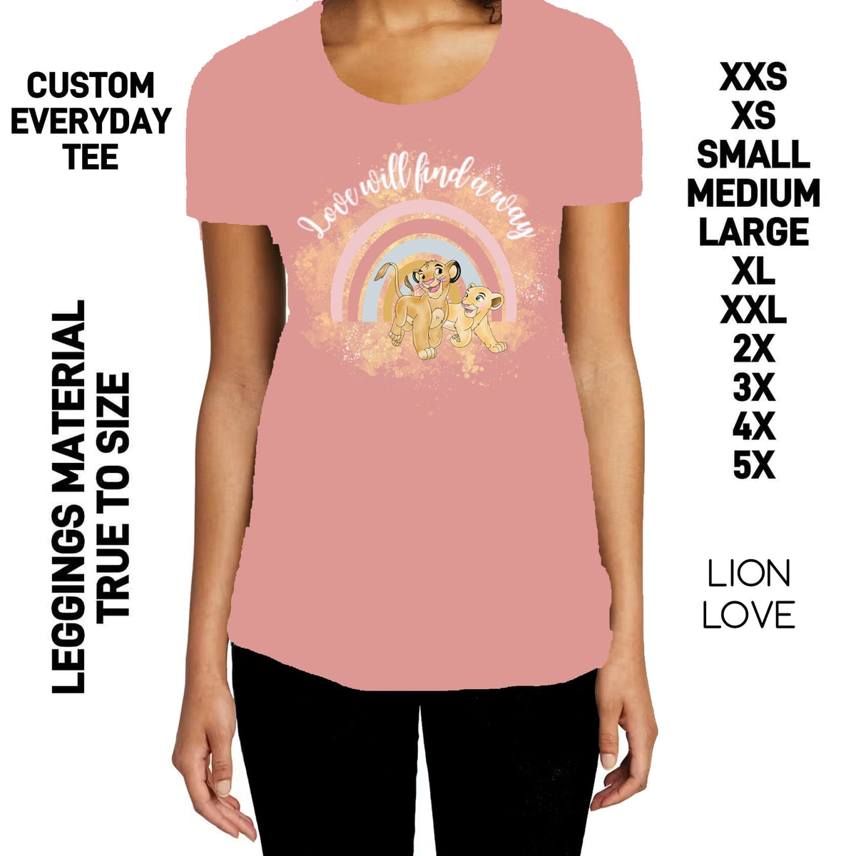 302BT - Lion Love Everyday Tee - Preorder Due 10/25 ETA: Late Dec
