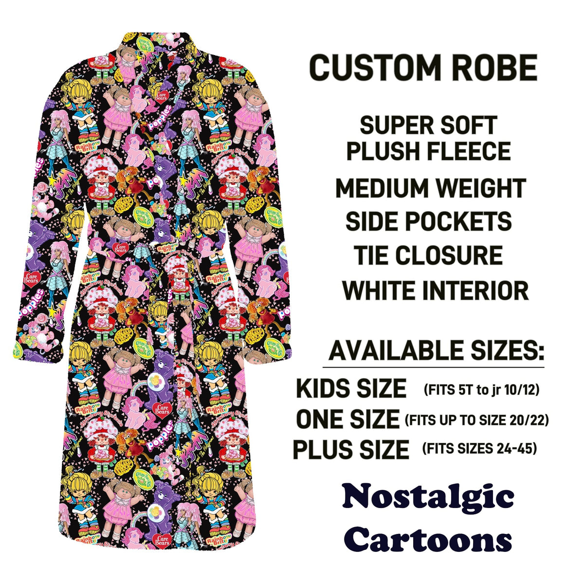 CU4R - Nostalgic Cartoons Robe - Preorder Due 10/14 ETA: Mid-Dec