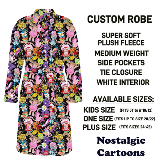 CU4R - Nostalgic Cartoons Robe - Preorder Due 10/14 ETA: Mid-Dec