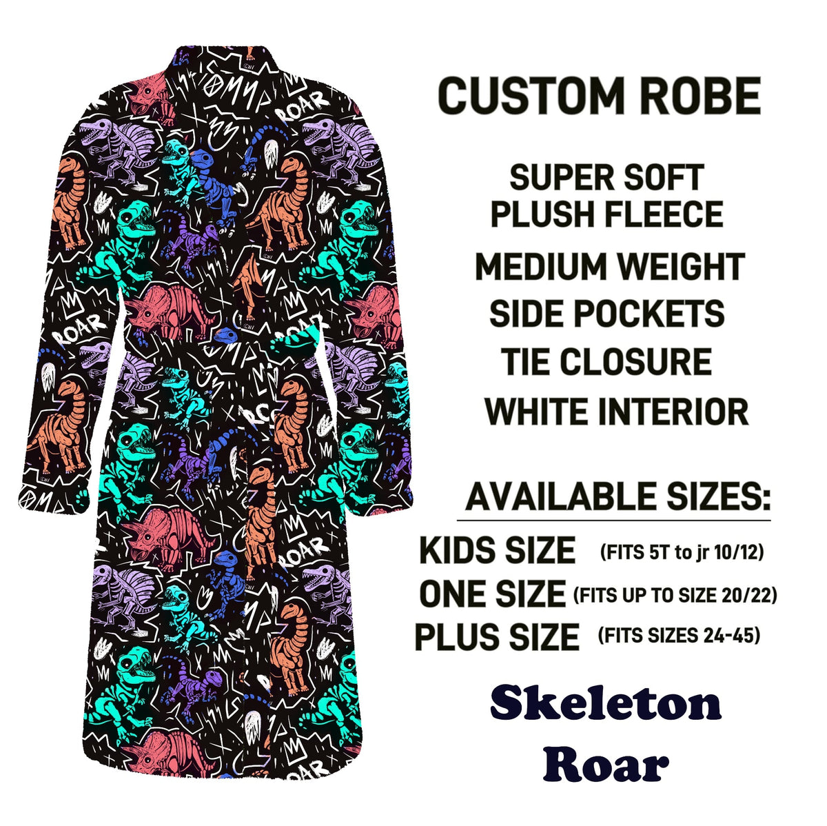 CU4R - Skeleton Roar Robe - Preorder Due 10/14 ETA: Mid-Dec