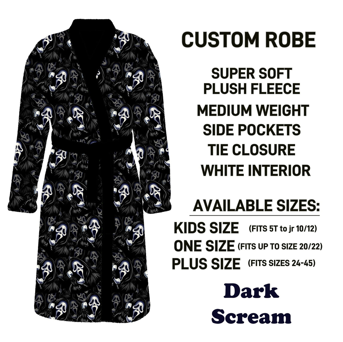 CU4R - Dark Scream Robe - Preorder Due 10/14 ETA: Mid-Dec