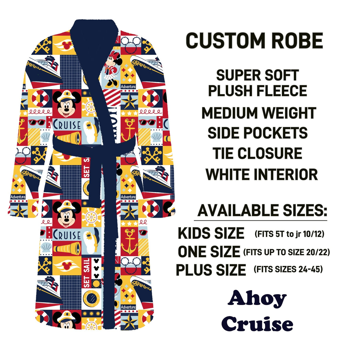 CU4R - Ahoy Cruise Robe - Preorder Due 10/14 ETA: Mid-Dec