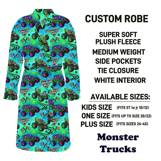 CU4R - Monster Trucks Robe - Preorder Due 10/14 ETA: Mid-Dec