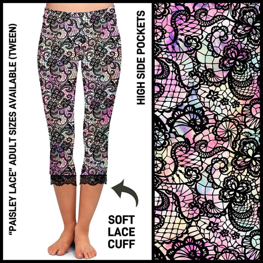 LC2C - Paisley Lace Lace Cuff Capris with Pockets - Preorder Closing 4/21 ETA: Mid-June