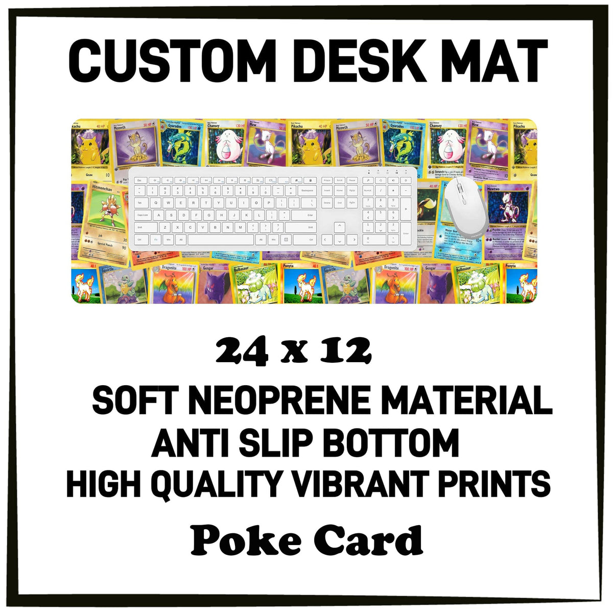 5DSK - Poke Card Desk Mat - Preorder Due 10/21 ETA: Mid-Dec
