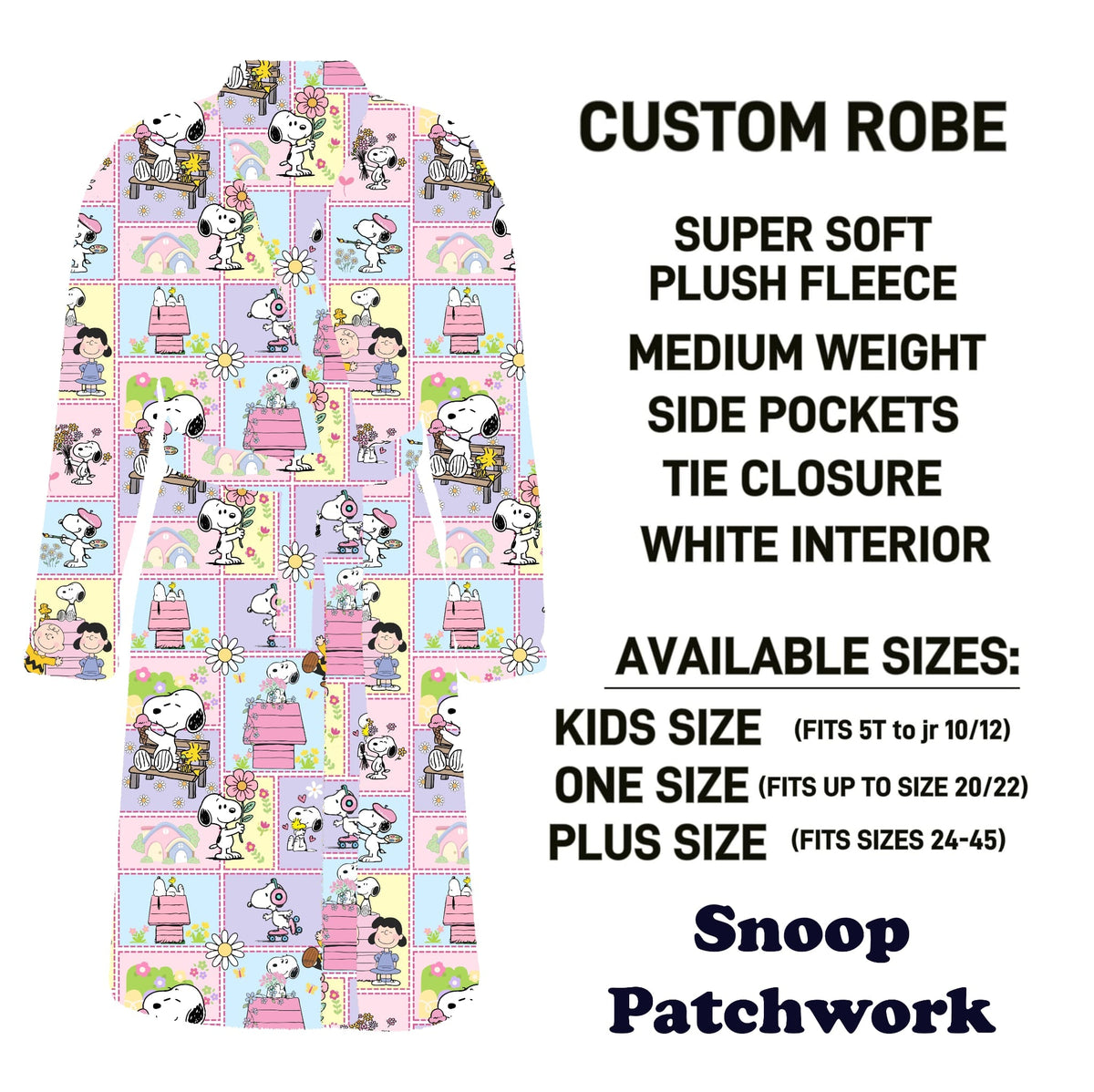CU4R - Snoop Patchwork Robe - Preorder Due 10/14 ETA: Mid-Dec