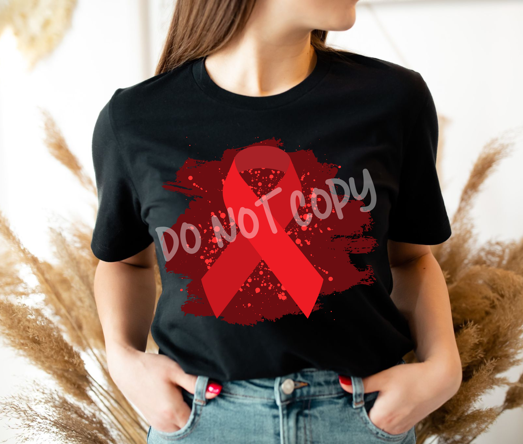 RED RIBBON -AWARENESS FUNDRAISER -UNISEX TEE ADULTS/KIDS PREORDER CLOSING 7/28 ETA END OF AUG/EARLY SEP