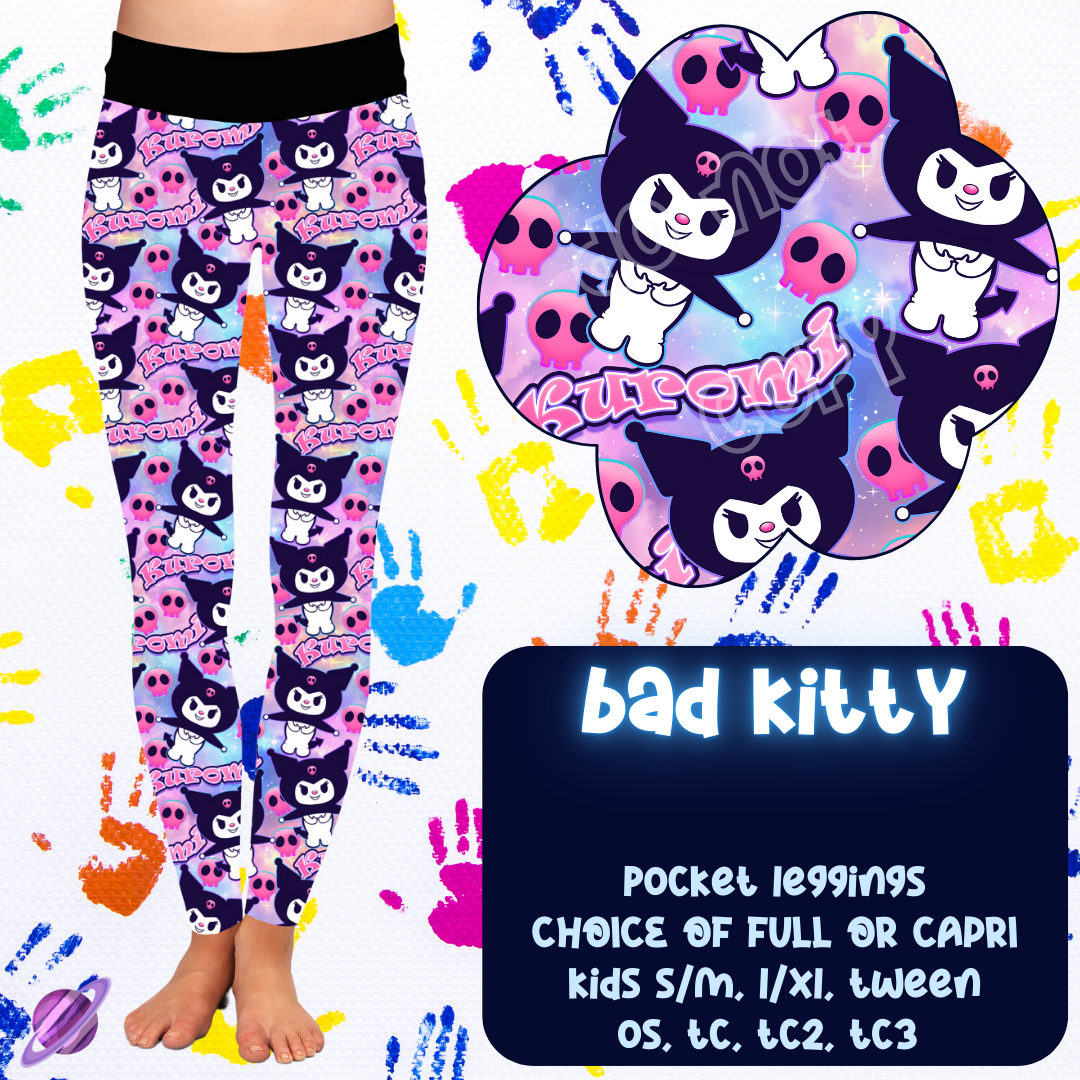 BAD KITTY - FUN KIDS RUN -  LEGGING/CAPRI PREORDER CLOSING 11/5